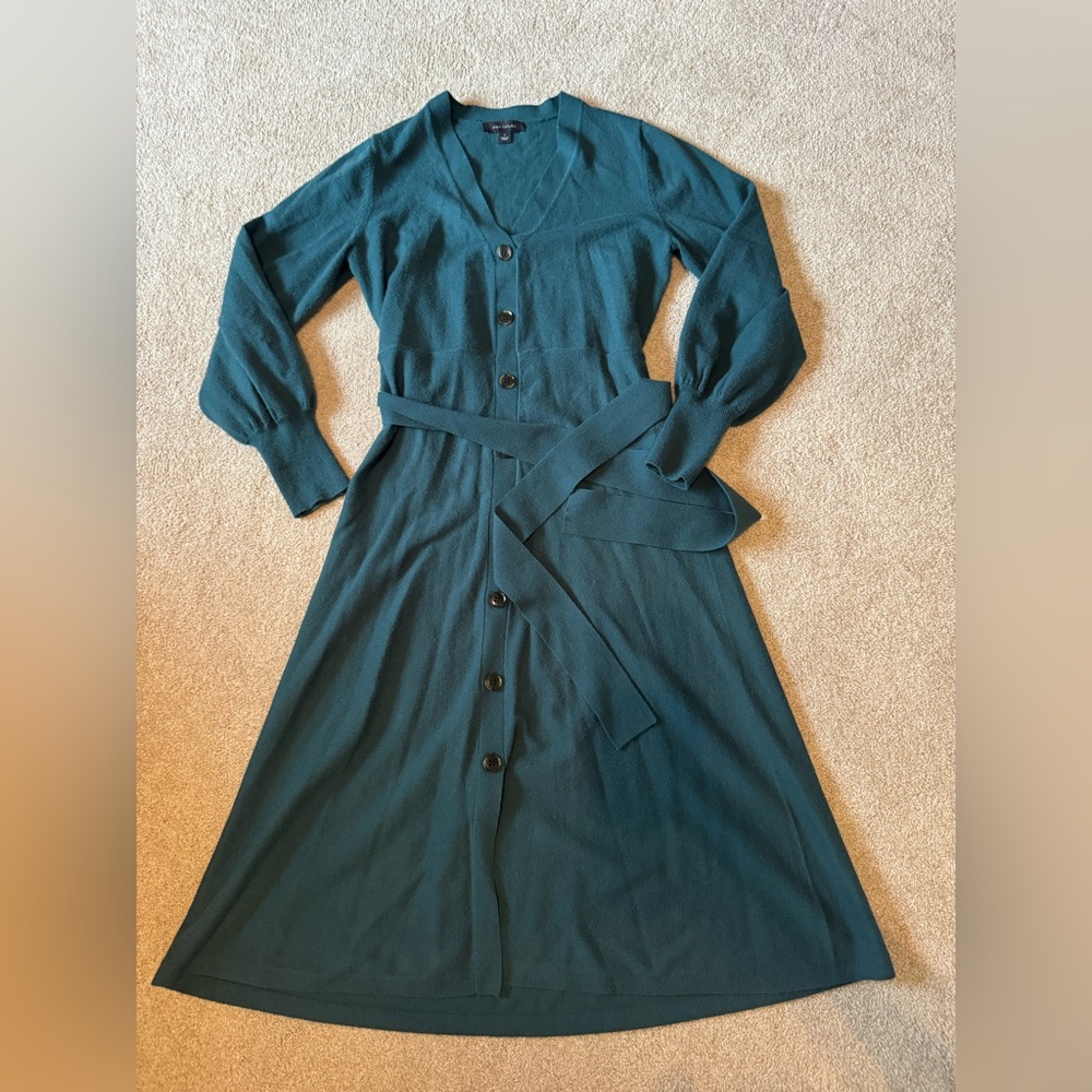Ann Taylor Long Sleeve V-Neck Dress
